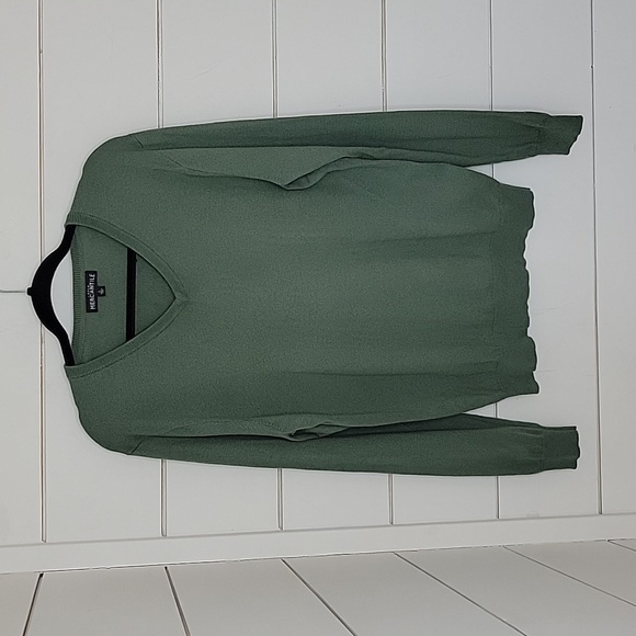 J Crew Mercantile large green v neck sweater - Picture 1 of 5